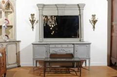 Pair of French 19th Century Bronze Two Light Ribbon Tied Wall Sconces Wired - 3424608
