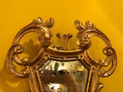 Pair of French 19th Century Giltwood Mirrored Back Wall Sconces - 3010794