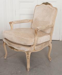 Pair of French 19th Century Louis XV Style Cr me Peinte Fauteuils  - 1817305