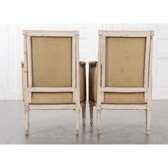 Pair of French 19th Century Louis XVI Style Bergeres - 2067668