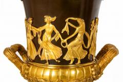 Pair of French 19th Century Neoclassical Bronze and Red Marble Lamps - 4501882