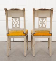 Pair of French 19th Century Neoclassical Style Side Chairs - 1111981