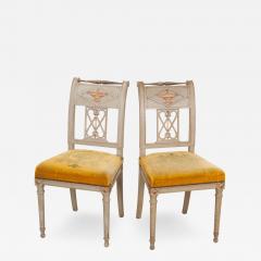 Pair of French 19th Century Neoclassical Style Side Chairs - 1112218