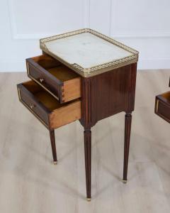 Pair of French 20th Century Louis XVI Style Bedside Tables - 4707255