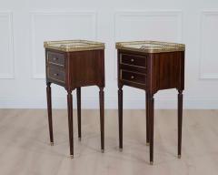 Pair of French 20th Century Louis XVI Style Bedside Tables - 4707305