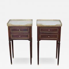 Pair of French 20th Century Louis XVI Style Bedside Tables - 4708266