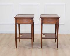 Pair of French 20th Century Louis XVI Style Cherrywood Tables - 4707261