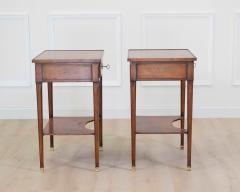 Pair of French 20th Century Louis XVI Style Cherrywood Tables - 4707262