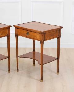 Pair of French 20th Century Louis XVI Style Cherrywood Tables - 4707264