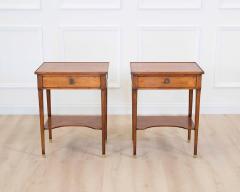 Pair of French 20th Century Louis XVI Style Cherrywood Tables - 4707342