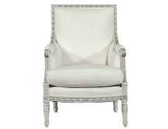 Pair of French Antique Louis XVI Antique Bergere Arm Chairs - 1992650