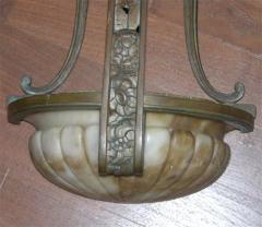 Pair of French Art Deco Alabaster Sconces - 1435790