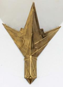 Pair of French Art Deco Alabaster Sconces - 3942028