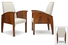 Pair of French Art Deco Armchairs - 3891760