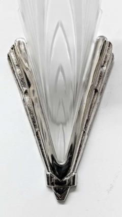 Pair of French Art Deco Feather Wall Sconces - 3942108