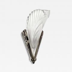Pair of French Art Deco Feather Wall Sconces - 4279027