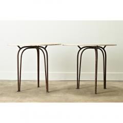 Pair of French Art Deco Garden Tables - 3627245