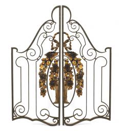 Pair of French Art Deco Iron and Gilt Gates - 4630930