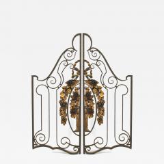 Pair of French Art Deco Iron and Gilt Gates - 4630931