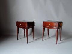 Pair of French Art Deco Mahogany Side Tables - 352310