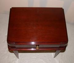 Pair of French Art Deco Mahogany Side Tables - 352311