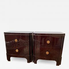 Pair of French Art Deco Nightstands Side Table - 2530274