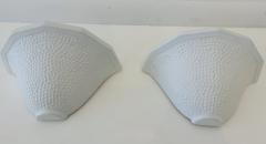 Pair of French Art Deco Plaster Wall Lights 1940 - 4446889