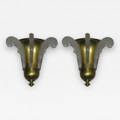 Pair of French Art Deco Wall Sconces - 1438469