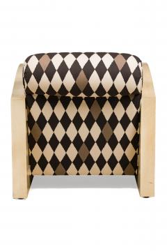 Pair of French Art Deco parchment veneered club chairs - 4631523