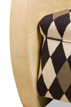 Pair of French Art Deco parchment veneered club chairs - 4631526
