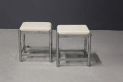 Pair of French Art Deco style stools from the 1970s - 1211541