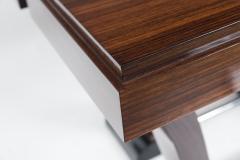 Pair of French Art Moderne Rosewood Console Tables - 1589355