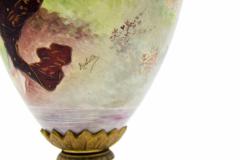 Pair of French Art Nouveau Enamel and Sevres Porcelain Vases - 4197992