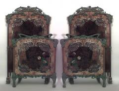 Pair of French Art Nouveau Iron Single Beds - 471045