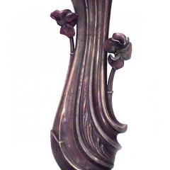 Pair of French Art Nouveau Metal Vases - 4655650