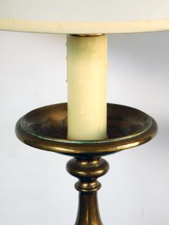 Pair of French Baroque Style Bronze Candlesticks now Mounted as Lamps - 1664557