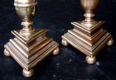 Pair of French Baroque Style Bronze Candlesticks now Mounted as Lamps - 1664558