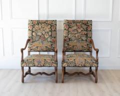 Pair of French Beech Os de Mouton Armchairs circa 1900 - 4812164