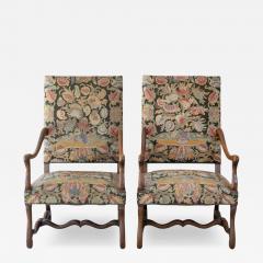 Pair of French Beech Os de Mouton Armchairs circa 1900 - 4813040