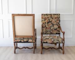 Pair of French Beech Os de Mouton Armchairs circa 1900 - 4812229