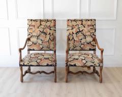 Pair of French Beech Os de Mouton Armchairs circa 1900 - 4812233