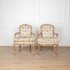 Pair of French Beechwood Salon Chairs - 3622905