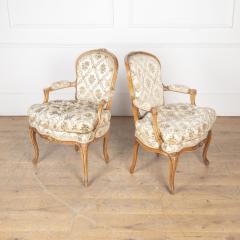 Pair of French Beechwood Salon Chairs - 3623005