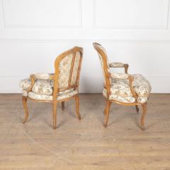 Pair of French Beechwood Salon Chairs - 3623010