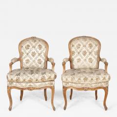 Pair of French Beechwood Salon Chairs - 3624844