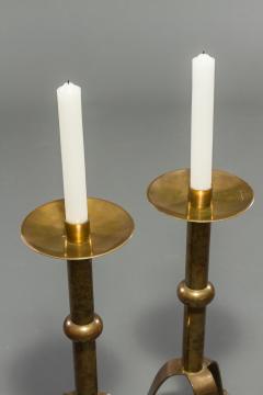 Pair of French Brass Altar Sticks - 398785