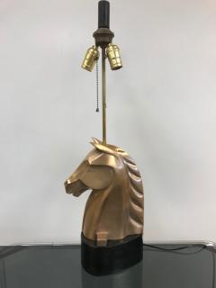 Pair of French Bronze Horse Lamps - 421451