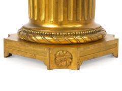 Pair of French Bronze Seven Light Candelabra Lamps ca 1880 - 4800945