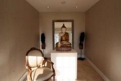 Pair of French Carved Fauteuil Chairs Louis XVI Style - 72425