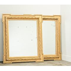 Pair of French Carved Gold Gilt Mirrors - 3593785